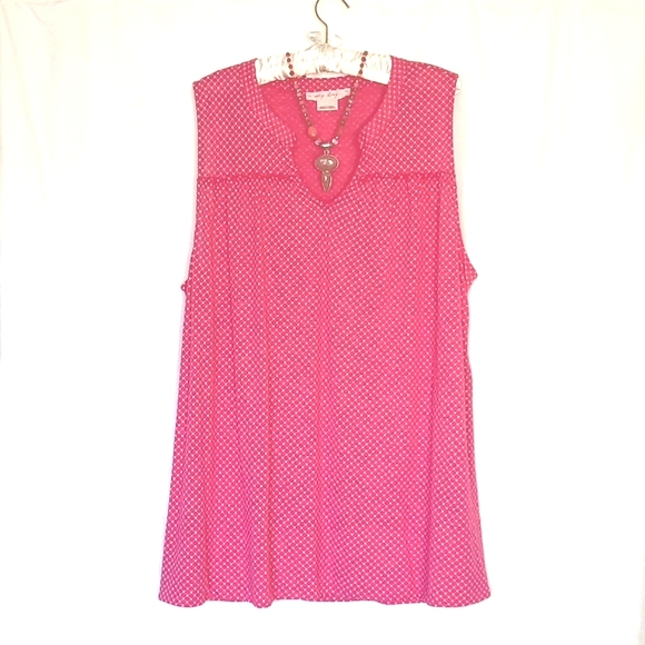 IN EVERY STORY Polka-Dot Tunic Tank - Picture 1 of 9